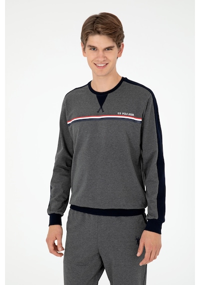 U.s. Polo Assn. Erkek Antrasit Melanj Pijama Takım 50301711-vr081 Antrasit Melanj