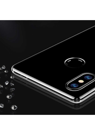 Mi 8 Se Kılıf Süper Silikon Kapak - Renksiz Renksiz Renksiz