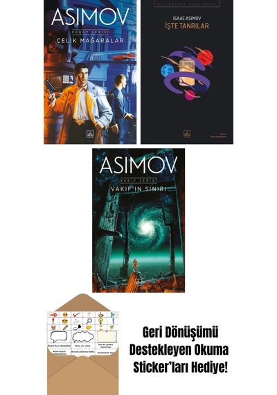 Çelik Mağaralar Robot Serisi 1. Kitap + İşte Tanrılar + Vakıf In Sınırı Vakıf Serisi 4. Kitap