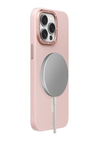 Apple Uyumlu iPhone 14 Pro Max Kılıf Magsafe Şarj Özellikli Youngkit Velvet Magnet Serisi Kapak Gri