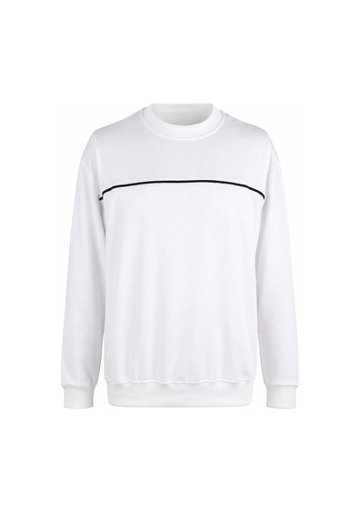 Trender Biyeli Basic O Yaka Ekru Erkek Sweatshirt 27kdt1000001
