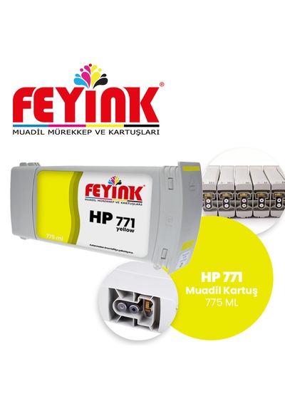 Feyink Hp 771 Yellow Y Feyink Kartuş 775ml