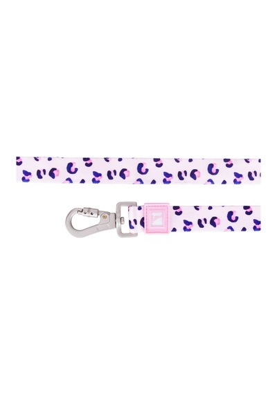 Patterned Recycled Leash Pembe - Pudra