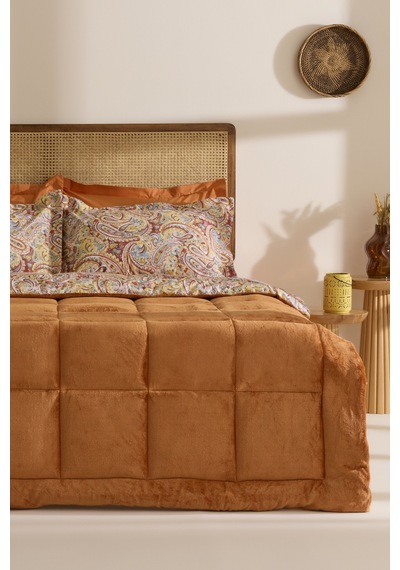 Karaca Home Sahran %100 Pamuk Wellsoft Çift Kişilik Comfort Set Orange Turuncu