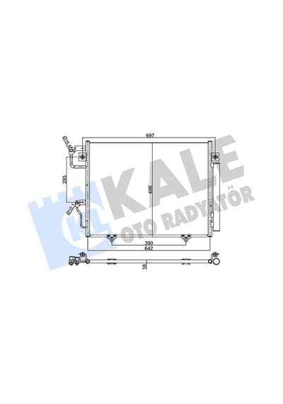 Kale Klıma Radyatoru Mıtsubıshı Pajero 3.2 Dı-d 07/ 622 496x16 Klr-350635