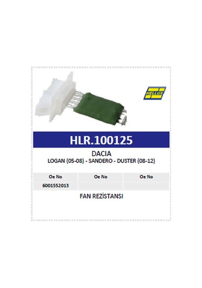 Fan Rezistansı Dacıa Logan 05-08 - Sandero - Dus