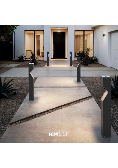 Fonelight Dualluz Bahçe Aydınlatması Antrasit 75 Cm Antrasit