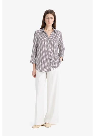 DeFacto Regular Fit Kareli Uzun Kollu Gömlek K6402AZ25SPBR400