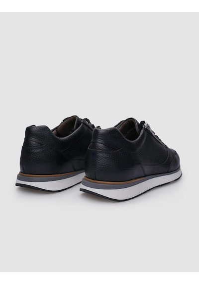 %100 Hakiki Deri Siyah Bağcıklı Ve Fermuarlı Erkek Sneaker-siyah Siyah %100 Hakiki Deri Siyah Bağcıklı Ve Fermuarlı Erkek Sneaker-siyah Siyah
