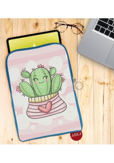 Bk Gift Kaktüs Tasarımlı Taşınabilir Koruyucu Tablet Kılıfı  (532281610)