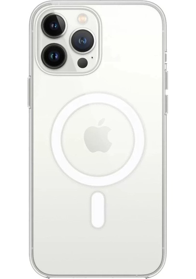Newface Apple İphone 14 Pro Max Kılıf Magneticsafe Şeffaf Silikon - Şeffaf
