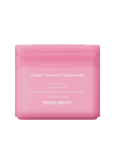 Maruderm Arındırıcı Ve Dengeleyici Hidrojel Tonik Ped 100 Adet - Salisilik Asit %2, Niacinamide %5