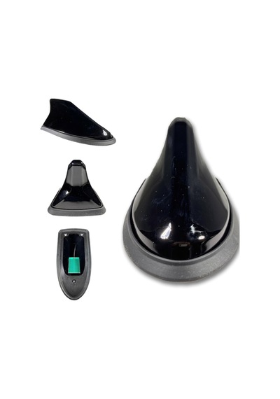 İthal Piano Black Balık Sırtı Shark Anten Elektrikli