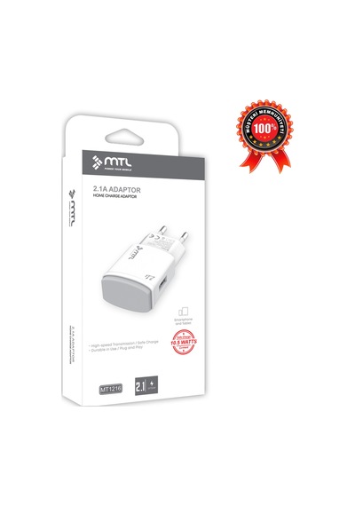 10.5w 2.1a Güvenli Hızlı Şarj Adaptör Başlığı Usb Çıkışlı Mt 1216