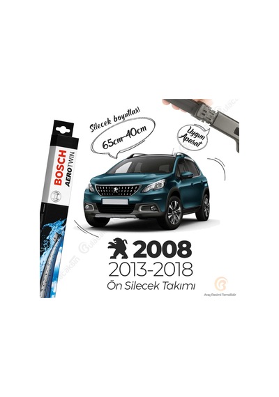 Peugeot 2008 Muz Silecek Takımı 2013-2017 Bosch Aerotwin