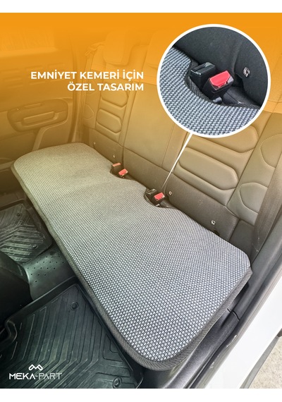 Meka Part Oto Koltuk Koruyucu Kılıf Füme Universal 2+1 Parça