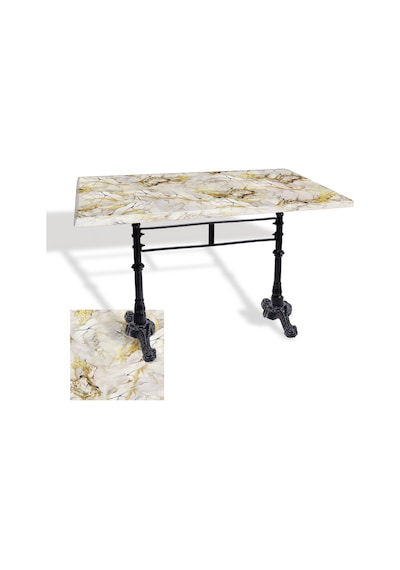Çipa 3002 Döküm Ayak Masa 70x120 Cm - Werzalit, Wermodin Ve Allzalit Tabla - Gold Çok Renkli Çipa 3002 Döküm Ayak Masa 70x120 Cm - Werzalit, Wermodin Ve Allzalit Tabla - Gold Çok Renkli