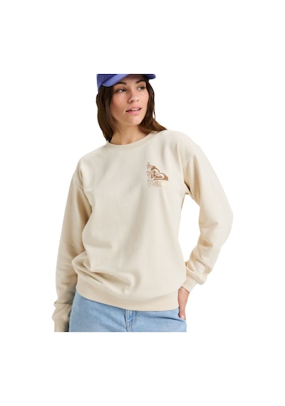 Roxy Roxy Surf Stoked Crew Terry Vint. Kadın Sweatshirt Tec0 Ekru