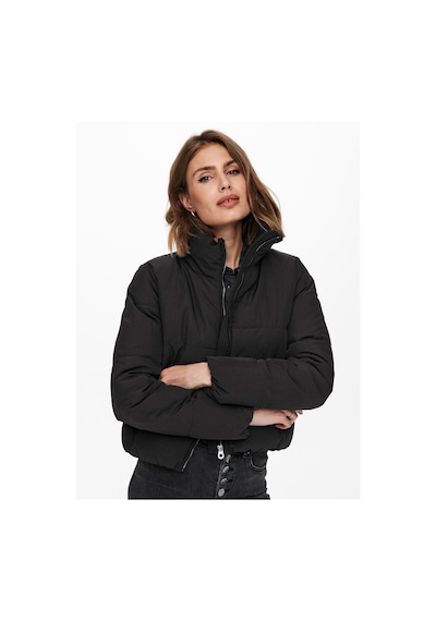 Only Onldolly Short Puffer Jacket Otw Kadın Siyah Mont - 15205371 Siyah