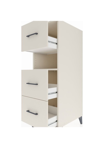 Kronos Dolap Tek Raflı 3 Çekmeceli 44x59x134 Aytaşı-aytaşı Aytaşı