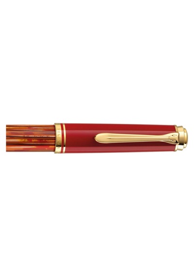 Pelikan Souveran M600 Dolma Kalem Tortoiseshell-Red F Uç 815840