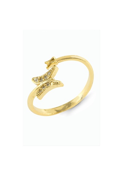 Zenviac456 Kelebek Zirkon Taşlı Metal Yüzük Zenviac45678 Sarı 85661752