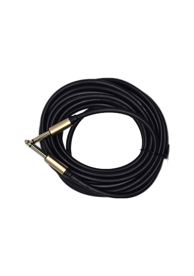 5 Metre 6.35 Mm To 6.35 Mm Ses Kablosu - Çivi Jak Enstrüman Ve Amfi Bağlantı Kablosu - Stereo Jak