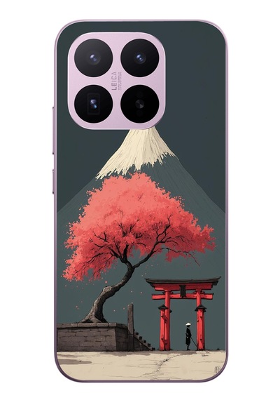 Xiaomi 17t Uyumlu Fuji Dağı Baskılı Silikon Kılıf