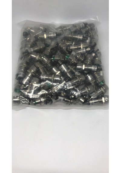 Led Metal Soketli Mat Yeşil Led 12V 10Mm 5 Adet