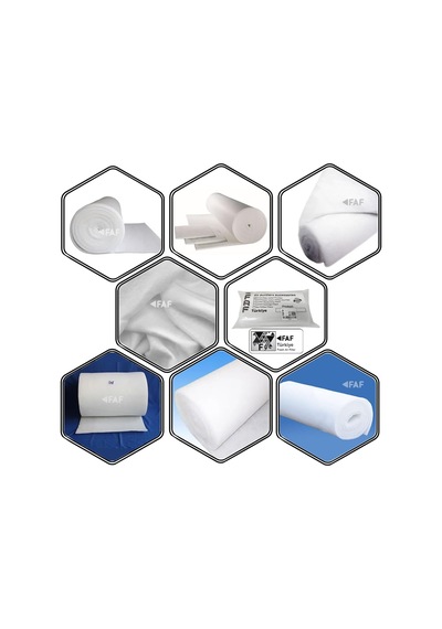 Faf Fresh Air Filter 1 M2 Elyaf Filtre 1. Kalite Marka-15-18mm Kalınlığında - Eu4 G4 Sınıfı Filtre -en779 -ıso168