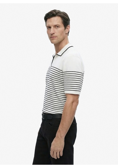 Fabrika Beyaz Erkek Slim Fit Polo T-shirt Porter N