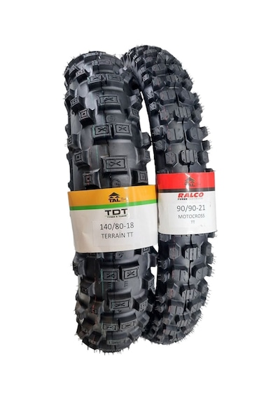 Tdt Tyres Enduro Lastik Takımı 140/80-18 Ve 90/90-21 Tt Terrainmotocross