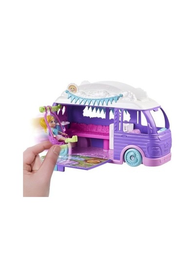 Eğlenceli Karavan Oyun Seti - Polly Pocket Temalı Açık Mavi