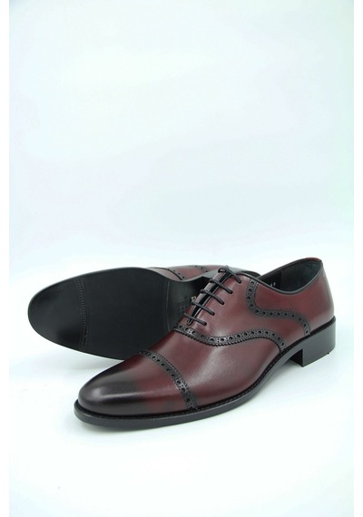 Oggi 013700-4 Erkek Klasik Ayakkabı - Bordo-bordo