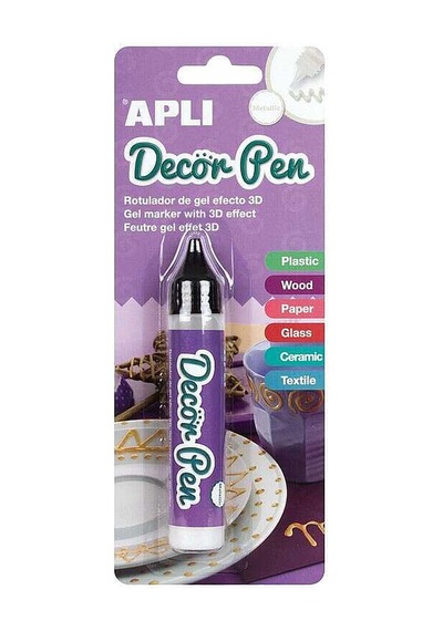 Apli Dekor Hobby Jel Kalem Beyaz Çok Renkli