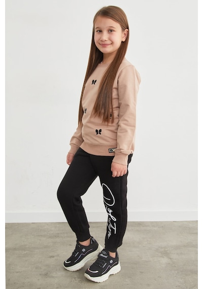 3 İplik Yazı Baskılı Jogger Kız Çocuk Eşofman Altı 26kcck7376130992-siyah SiYAH 3 İplik Yazı Baskılı Jogger Kız Çocuk Eşofman Altı 26kcck7376130992-siyah SiYAH