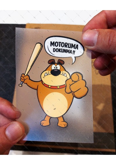 Wrn33 Motoruma Dokunma Kizgin Kopek Sticker