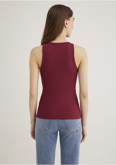 Mavi - Halter Yaka Bordo Basic Atlet 1612462-70430 Bordo
