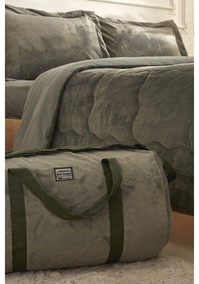 Karaca Home Flufy Tek Kişilik Soft Dream Comfort Set/uyku Seti Haki Haki