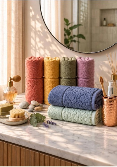 Home Ultra Yumuşak El Yüz Havlusu 50 90 %100 Pamuklu Çok Renkli