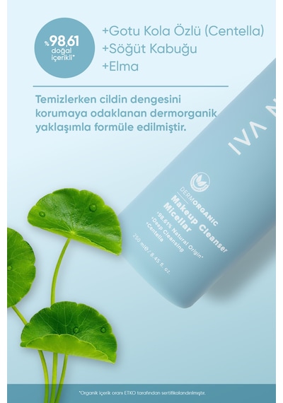 Iva Natura Cilt Tonu Eşitleyici Arındırıcı Makyaj Temizleme Suyu 250 ML