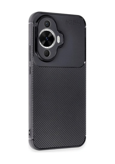 Huawei Nova 12s Kılıf Auto Focus Karbon Kapak - Siyah 0.2M-Çok Renkli