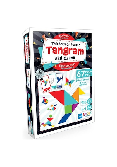 Blue Focus Games Tangram, Akıl Oyunu - The Anchor Puzzle