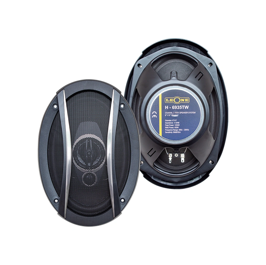 Leone Hr-6935tw 1250 Watt 6 X 9 Kapaklı Çiftli Takım Oval Hoparlör 1 Adet