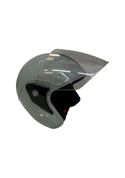 Free M Yarım Kask Yazlık Vizörlü Açık Motosiklet Kaskı Gri