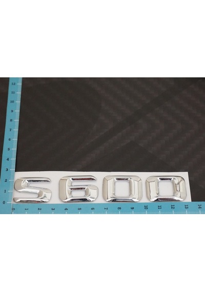 S600 Bagaj Krom Metal 3M 3D Yazı Logo