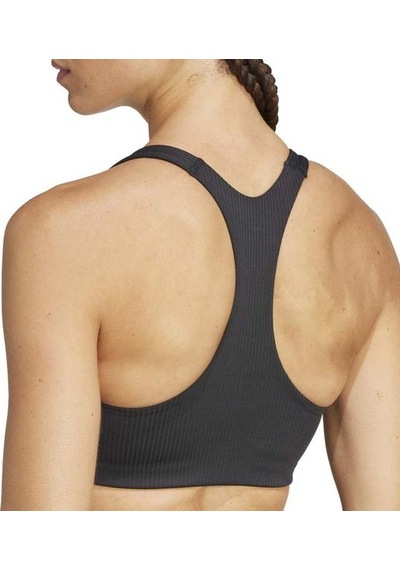 Adidas Prime Lift Impact Rib Medium Support Kadın Siyah Sporcu Sütyeni