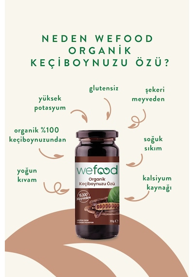 Organik Keçiboynuzu Özü 315 Gr Soğuk Sıkım