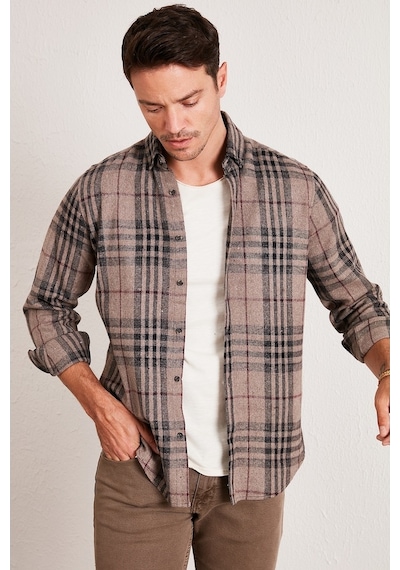 Buratti Erkek Gömlek Cf21W112844 Camel