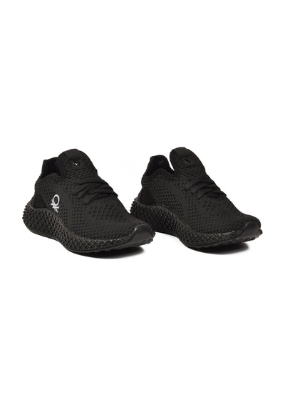 United Colors Of Benetton Fileli Hafif Unisex Çocuk Spor Ayakkabı Bnı-30961 F Siyah